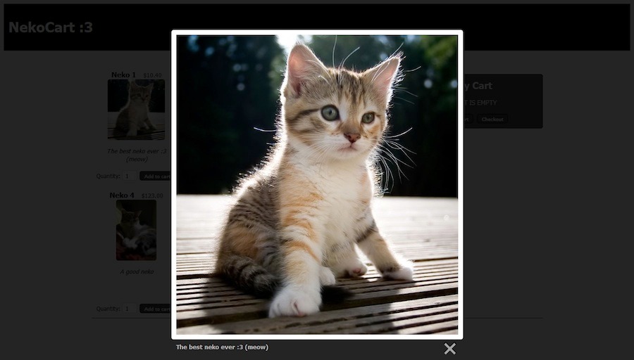 NekoCart CSVbased jQuery Shopping Cart by CodeCanyon
